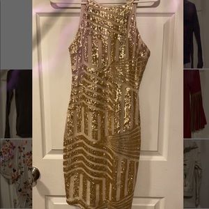 Gold dress size 3
